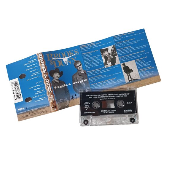 Brooks and Dunn Tight Rope Cassette Tape 1999 Country Music Album Vintage - Picture 4 of 4